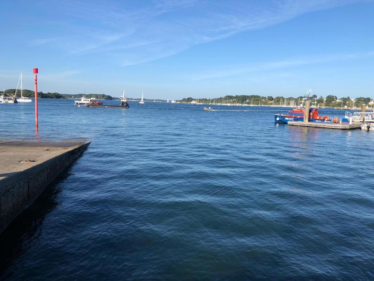Maison Vue Mer Dans Le Golfe Du Morbihan Баден Екстериор снимка