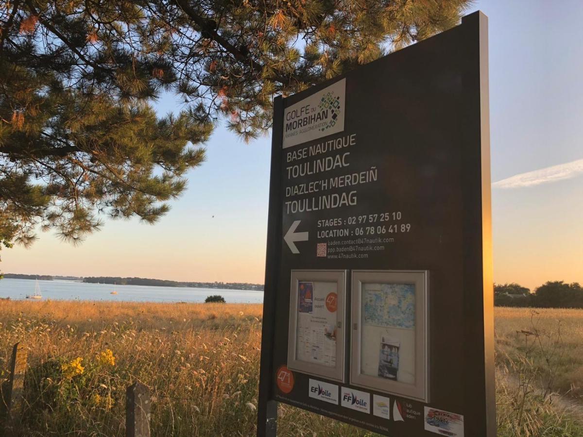 Maison Vue Mer Dans Le Golfe Du Morbihan Баден Екстериор снимка